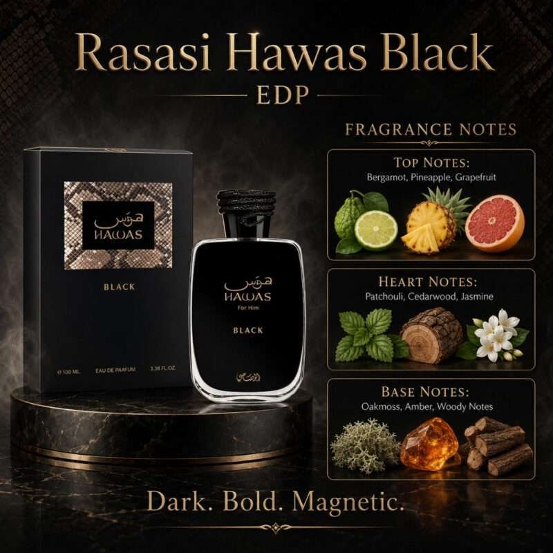 Rasasi Hawas Black EDP (2)