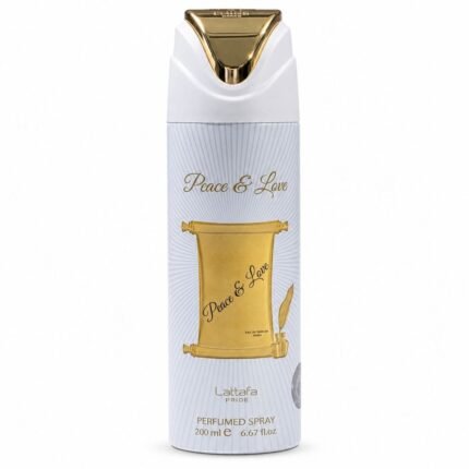 Lattafa Pride Peace and Love 200ml body spray can