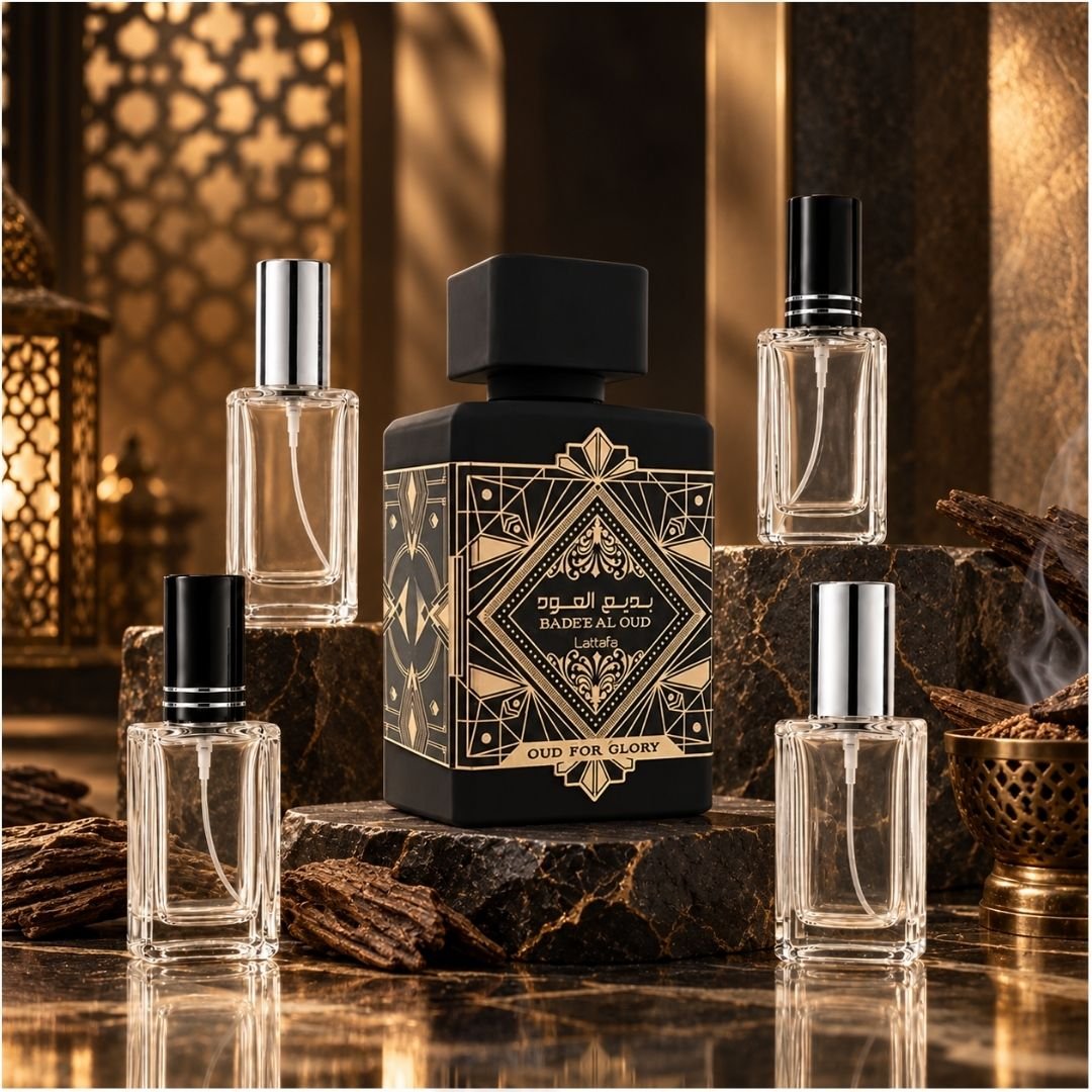 Lattafa Bade'e Al Oud Oud for Glory Decant Lattafa Bade'e Al Oud Oud for Glory Eau de Parfum decant in Bangladesh