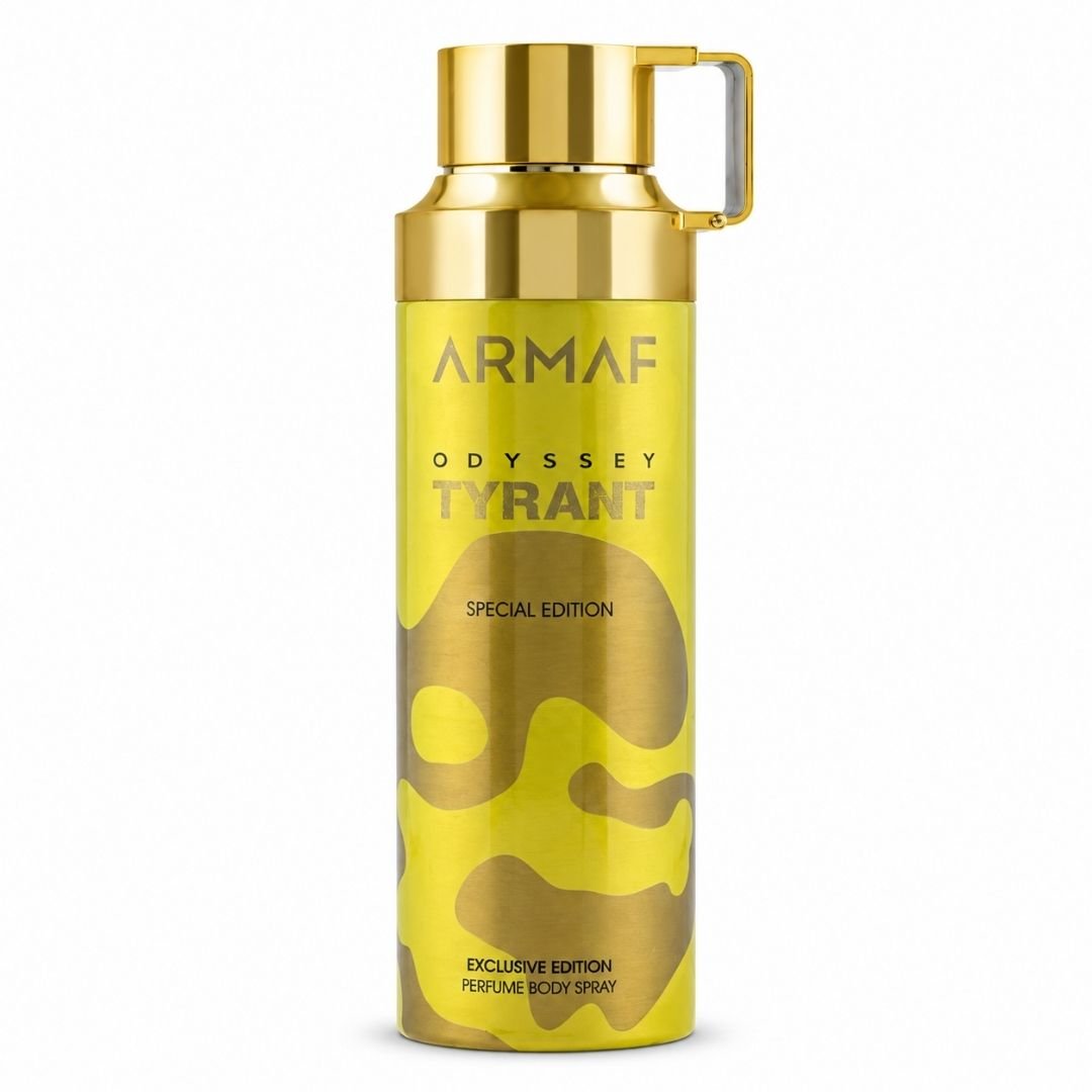 Armaf Odyssey Tyrant Special Edition 200ml gold body spray can for men